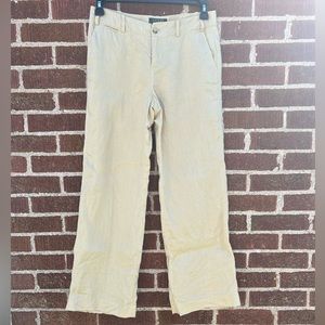 Lauren Ralph Lauren 100% Linen Pants size 6P Petite Preppy Coastal